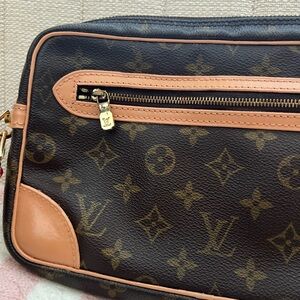 Louis Vuitton Monogram Brown and Tan Messenger Bag